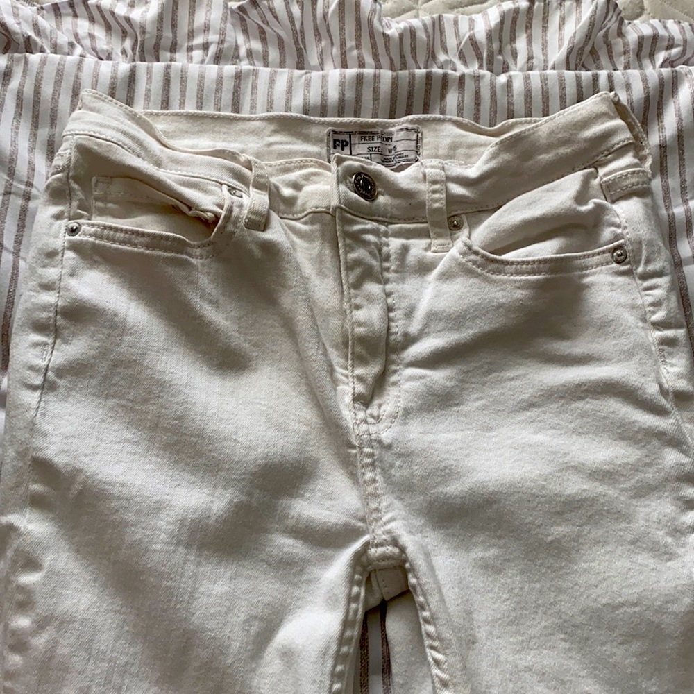 Free People White Jeans
